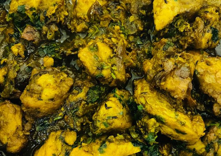 How to Cook Fresh Methi Chicken (Murgh Curry)