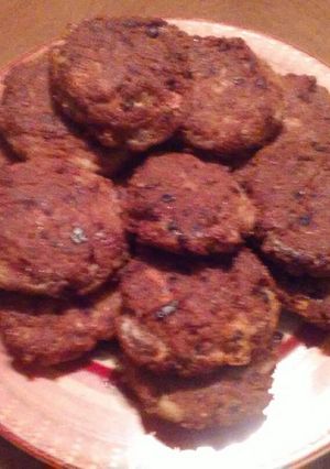 A picture of Tim's Blue Cheese Salmon Patties.