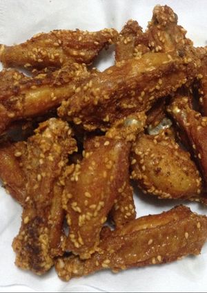 รูปของ ปีกกลางไก่ทอด