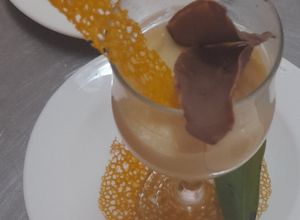 Una foto de Natillas de Chocolate Blanco