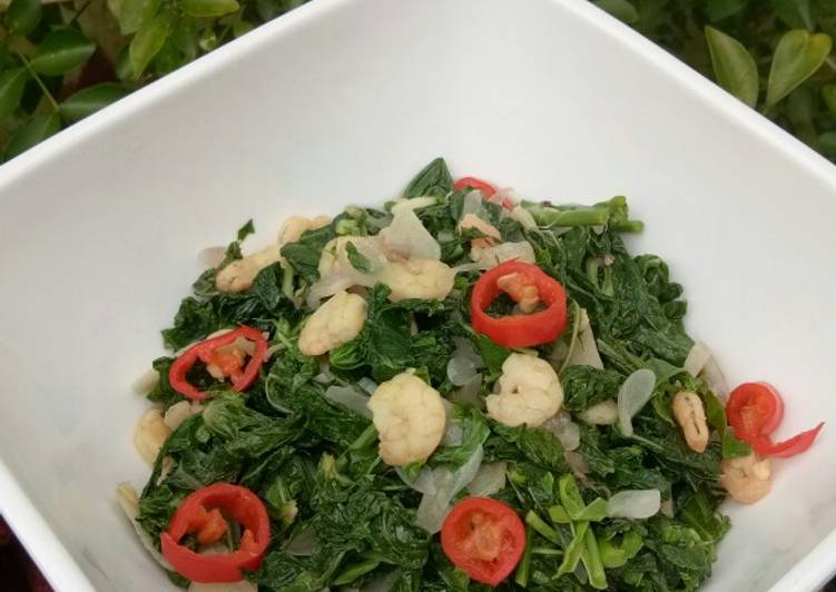 Resep 140. Tumis Pucuk Gumbili (daun singkong) Anti Gagal