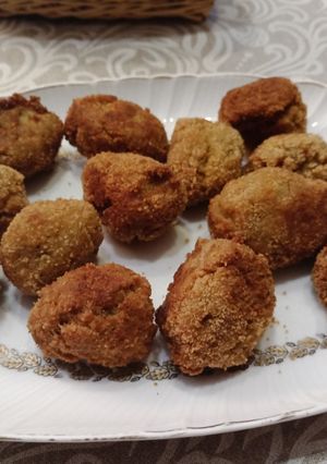 Una foto de Croquetas de setas al ajillo