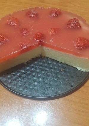 Foto principal de Tarta de queso con cobertura de fresa
