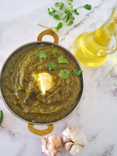 A picture of Sarson ka saag.