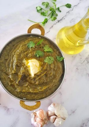 A picture of Sarson ka saag.