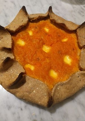 Una foto de Galette de zapallo y zanahoria