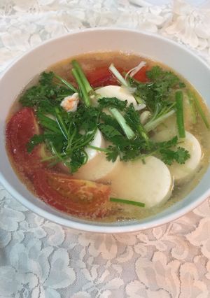 Hình của món Canh đậu non.