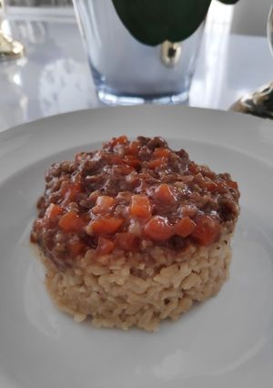 Foto resep Nasi Tim Daging Rice Cooker