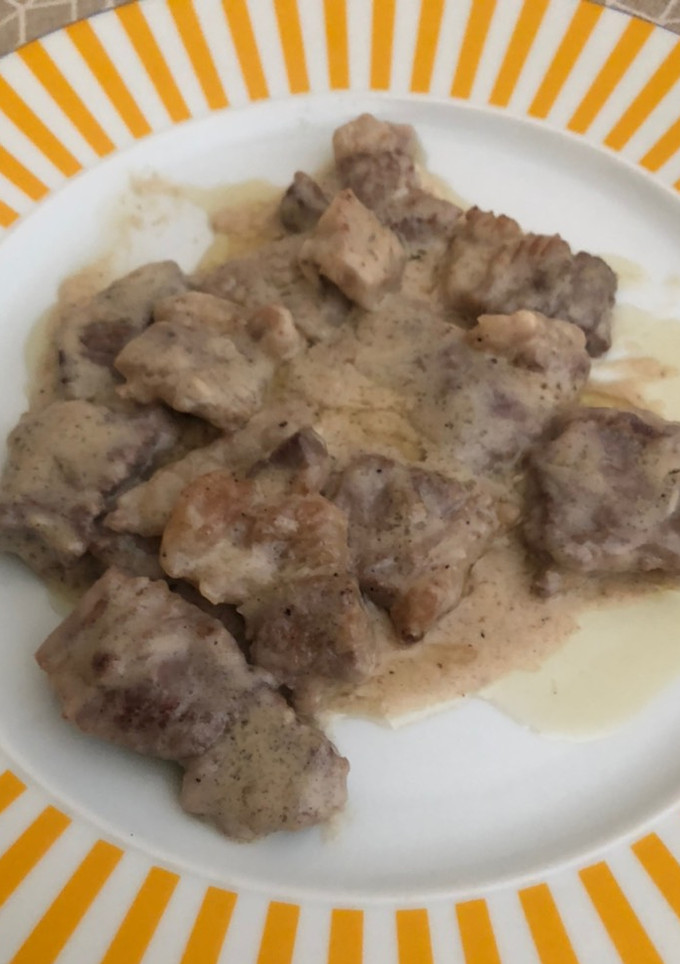 Una foto de Churrasco de ternera al queso de cabra