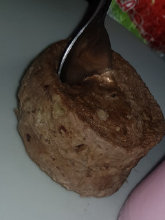 Una foto de Tortita de banana, avena y cacao fitt al microondas