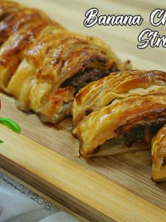 Foto resep Banana Choco Cheese Strudel