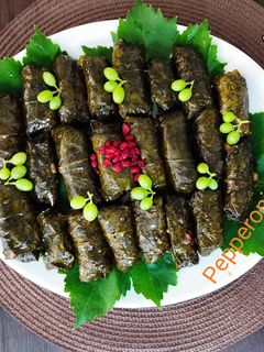 عکسی از دستور دلمه برگ مو