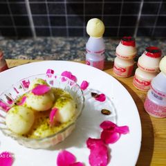 A picture of Yakult Rasmalai.