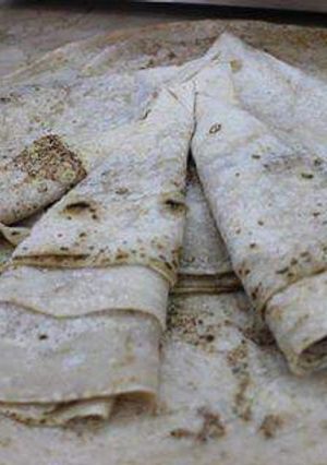 صورة لوصفة خبز الصاج