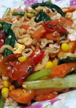 Foto resep Mie Sedap Spicy Korean ala anak kos sehat