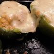 Zapallitos rellenos de pollo con muzarella