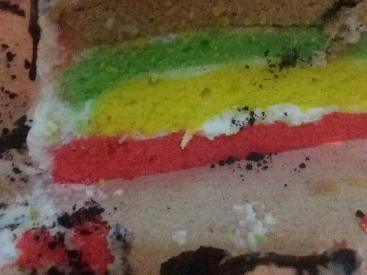 Anti Ribet, Membuat Rainbow cake Juara👍😋😘 Ekonomis Untuk Dijual