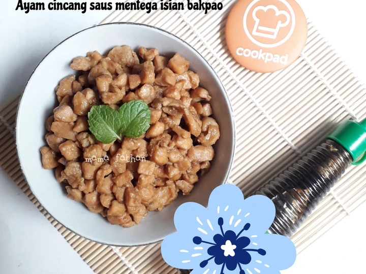 Cara Gampang Membuat Resep Ayam cincang saus mentega isian bakpao yang  Bikin Ketagihan Anti Ribet, Mantap