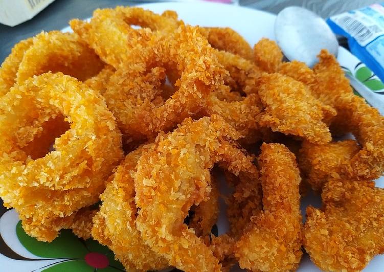 Resep Onion ring dan ayam katsu (ala ala) yang Bisa Manjain Lidah