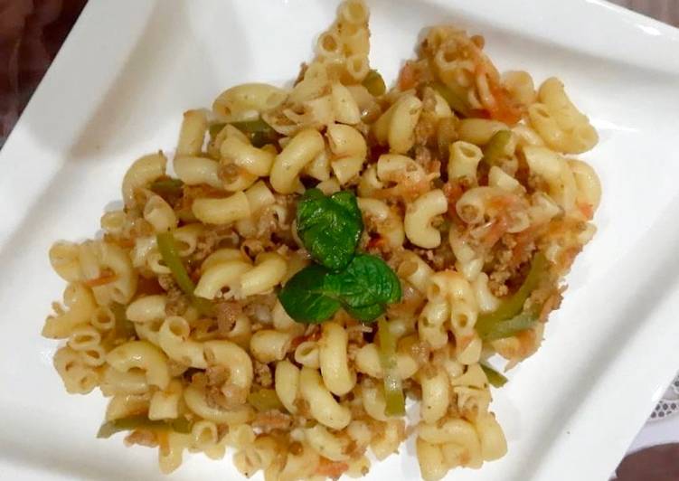 Recipe of Super Quick Homemade Keema Macroni