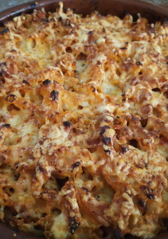 Una foto de Macarrones al horno con magro picado y queso