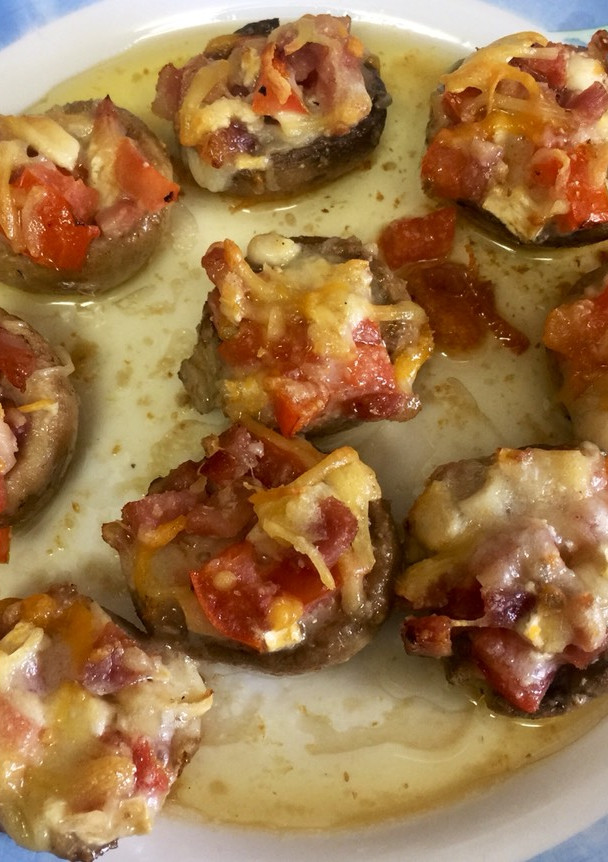 Una foto de Champiñones rellenos