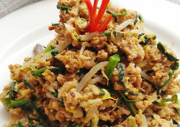 Tumis Oncom Toge Kucai