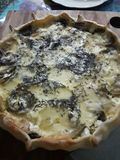 Una foto de Tarta de berenjenas y zucchinis
