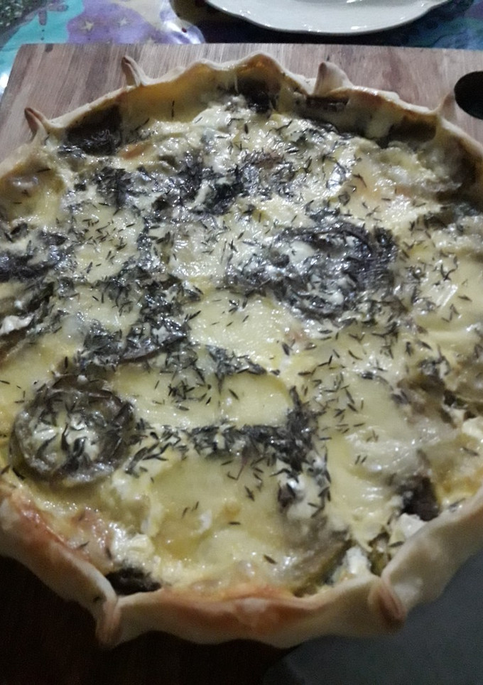 Una foto de Tarta de berenjenas y zucchinis