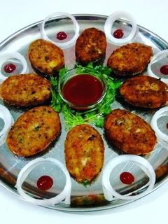 A picture of Veg cutlets.