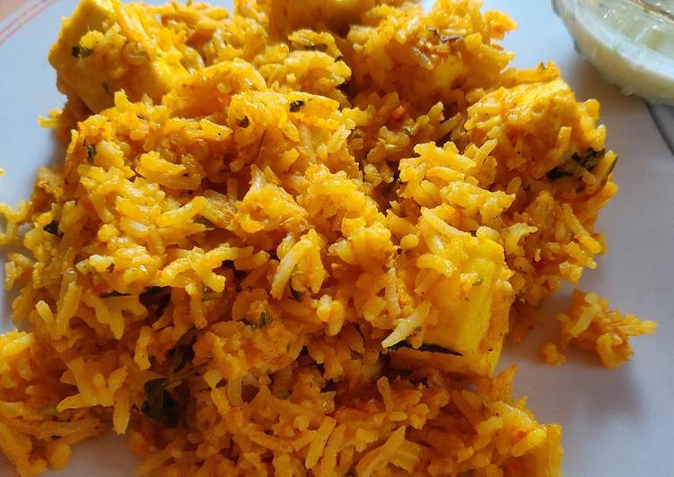 Recipe of Any-night-of-the-week Paneer makhani dum biriyani