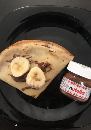 O poză a rețetei Clătite cu banane și nutella.