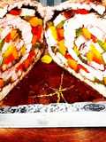 Lagarto Recheado com Bacon, Legumes e especiarias
