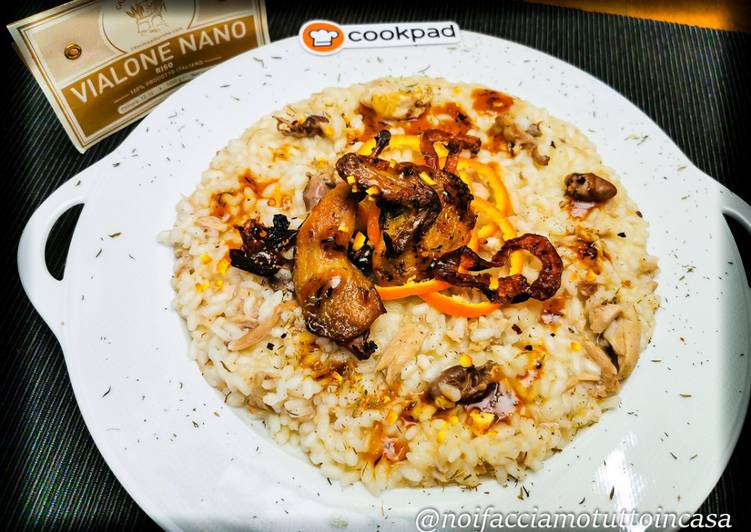 Simple Way to Prepare Favorite Risotto con Quaglie al profumo di Mandarino