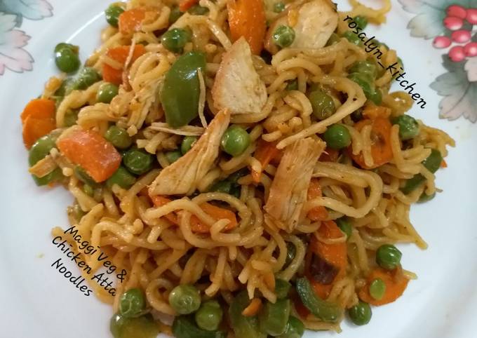 Maggi Veg & Chicken Atta Noodles