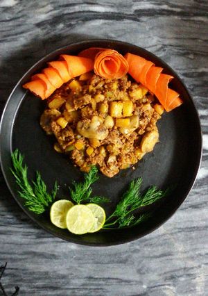 عکسی از دستور خوراک گوشت چرخ کرده