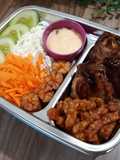 MENU BEKAL : AYAM TERIYAKI, TEMPE PEDAS, SALAD