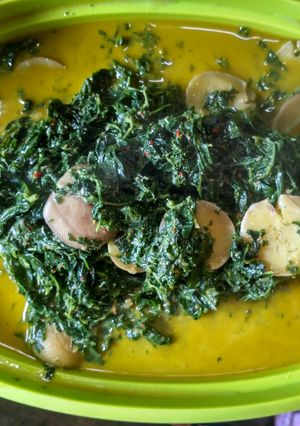 Foto resep Gulai Daun Singkong+Jengkol