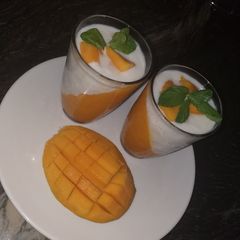 A picture of Mango panacotta.