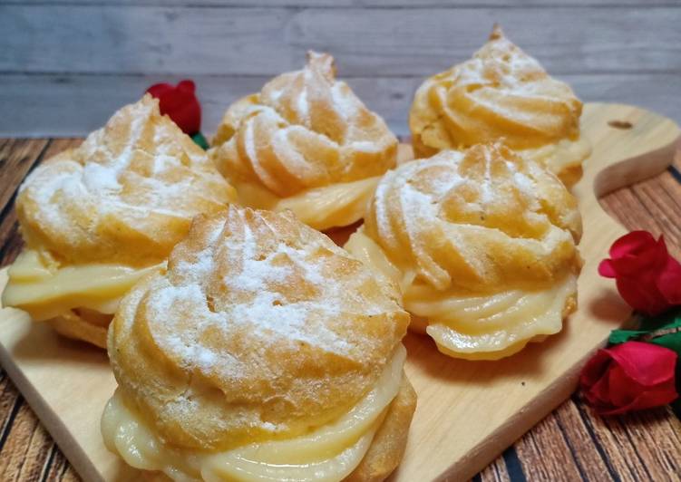 Resep Sus/Soes Vla Vanilla (easy n yummy) oleh Vivi Susanty - Cookpad