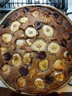 Una foto de Torta de banana súper dulce y húmeda sin azúcar