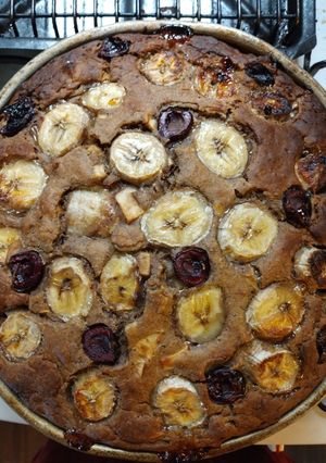 Una foto de Torta de banana súper dulce y húmeda sin azúcar