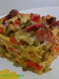 Baked Lasagna with Sausage and Vegetables