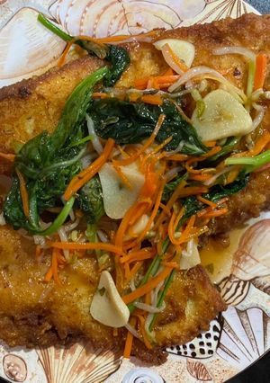 Foto resep Fillet Ikan Gurami Krispi Sayur Asem Manis
