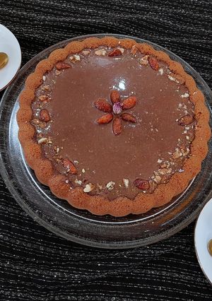 عکسی از دستور کیک نسکافهای با سس نسکافهای