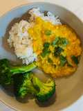 Curried Lentils with Coconut Milk