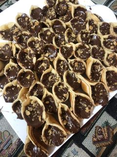 صورة لوصفة قطايف عصافيري بالنوتيلا