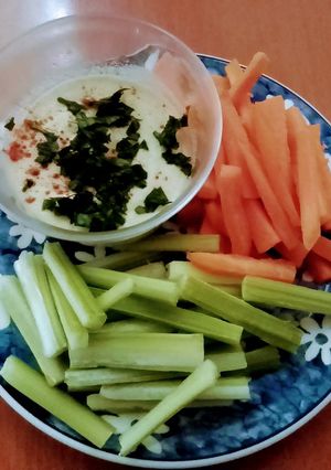Una foto de Hummus de garbanzo