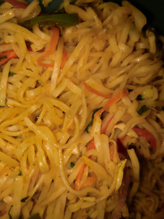 A picture of Cheesy spaghetti.