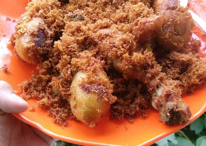 Ayam goreng serundeng simple